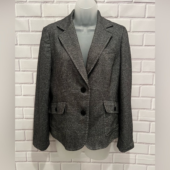 TALBOTS women gray blazer /size 8 - Picture 1 of 16